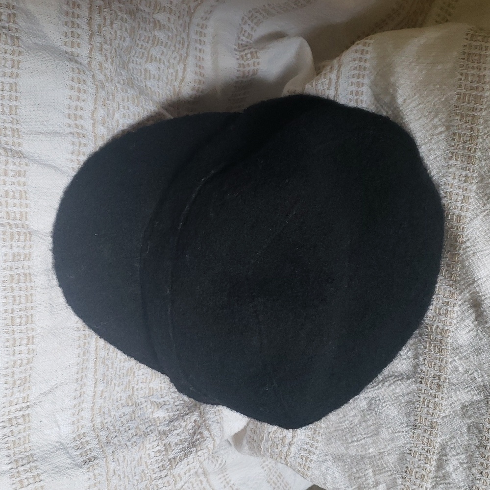 Black Wool Cap One Size - Picture 8 of 10